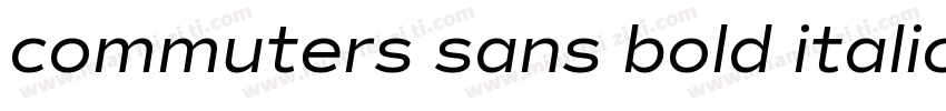 commuters sans bold italic字体转换